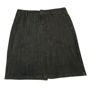 Old Navy Dark Wash Denim Skirt Size 10 Knee Length